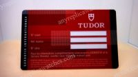 Tudor Warranty Card - Plastic Cards - Replica Wholesale